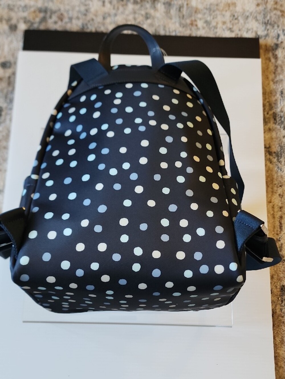 Kate Spade New York Chelsea Black Polka Dot Backpack. - Picture 12 of 12